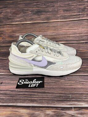 Nike Waffle One Summit White Infinite Lilac Women's Athletic Shoes Size‎ 9.5